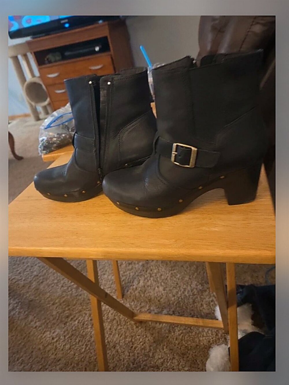 Clark's leather boots